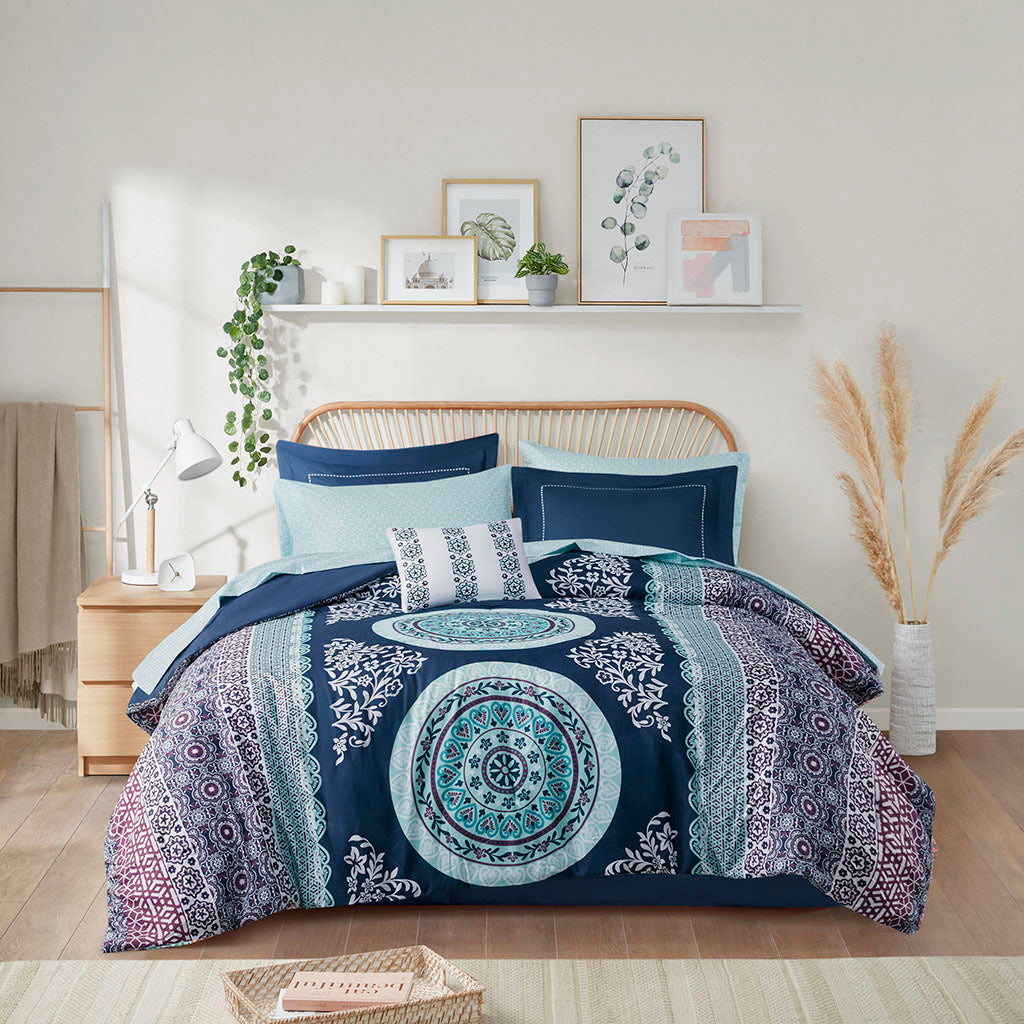 Loretta Boho Comforter Set with Bed Sheets