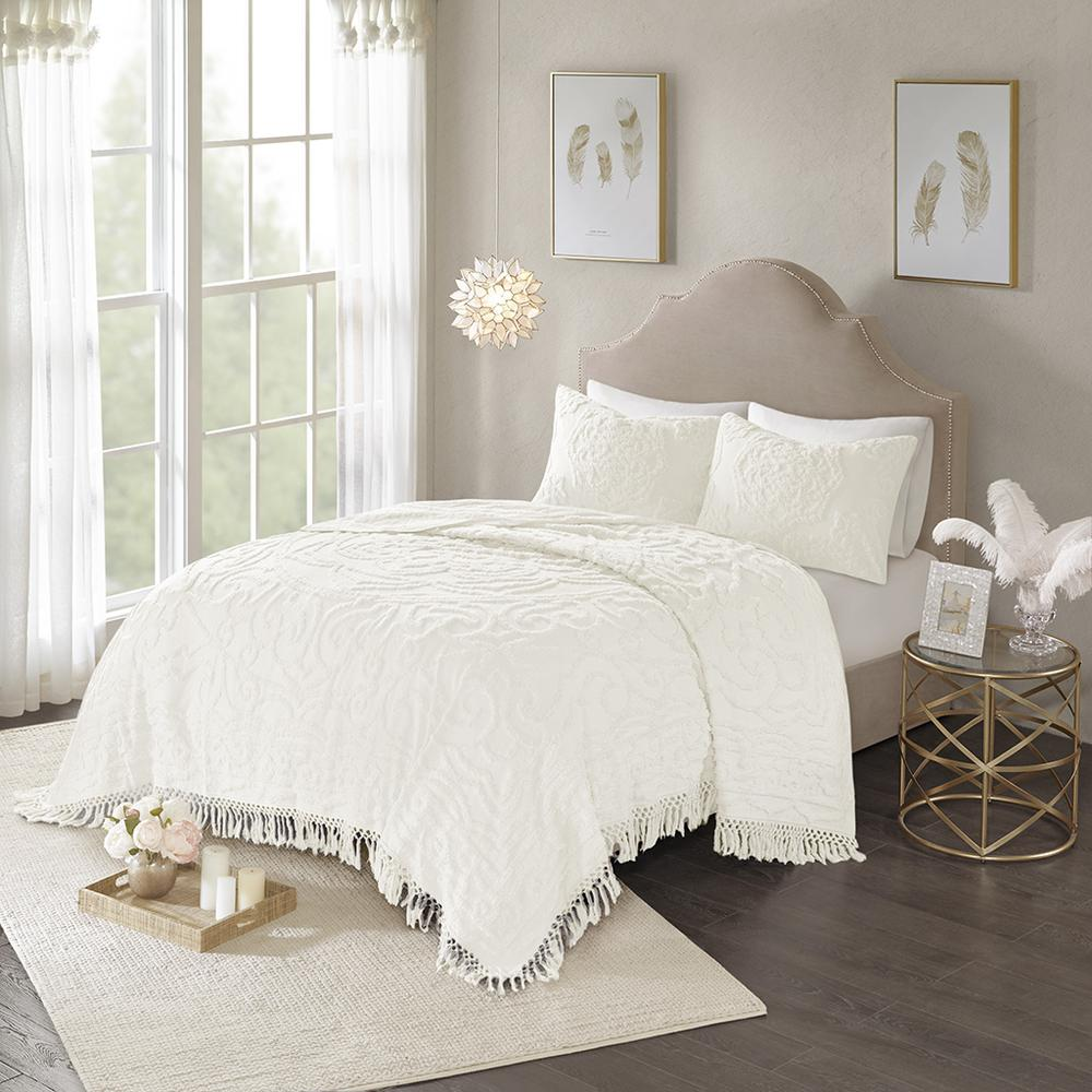 100% Cotton Tufted Chenille Coverlet Set,MP13-5875