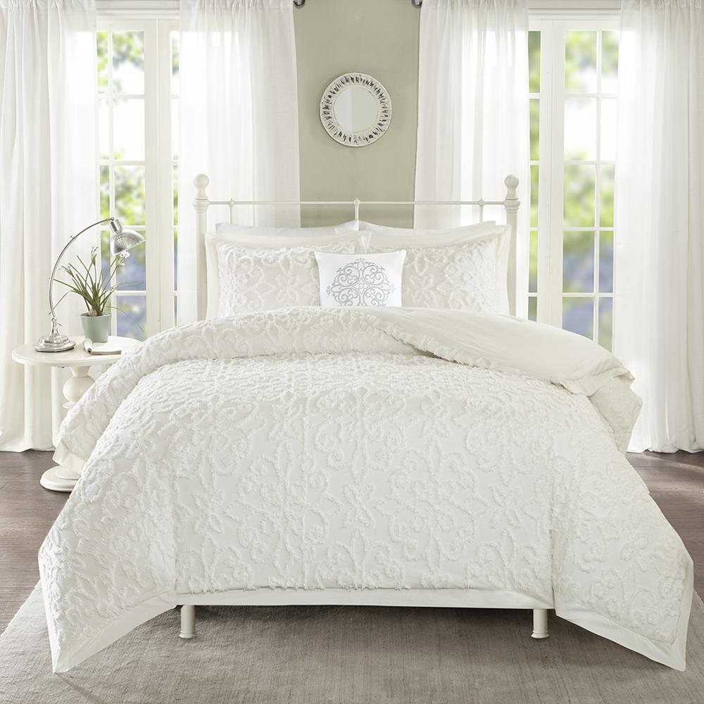100% Cotton Chenille Tufted Comforter Set,MP10-3322