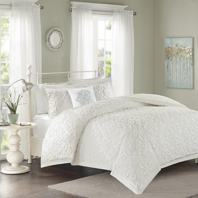 100% Cotton Chenille Tufted Comforter Set,MP10-3322