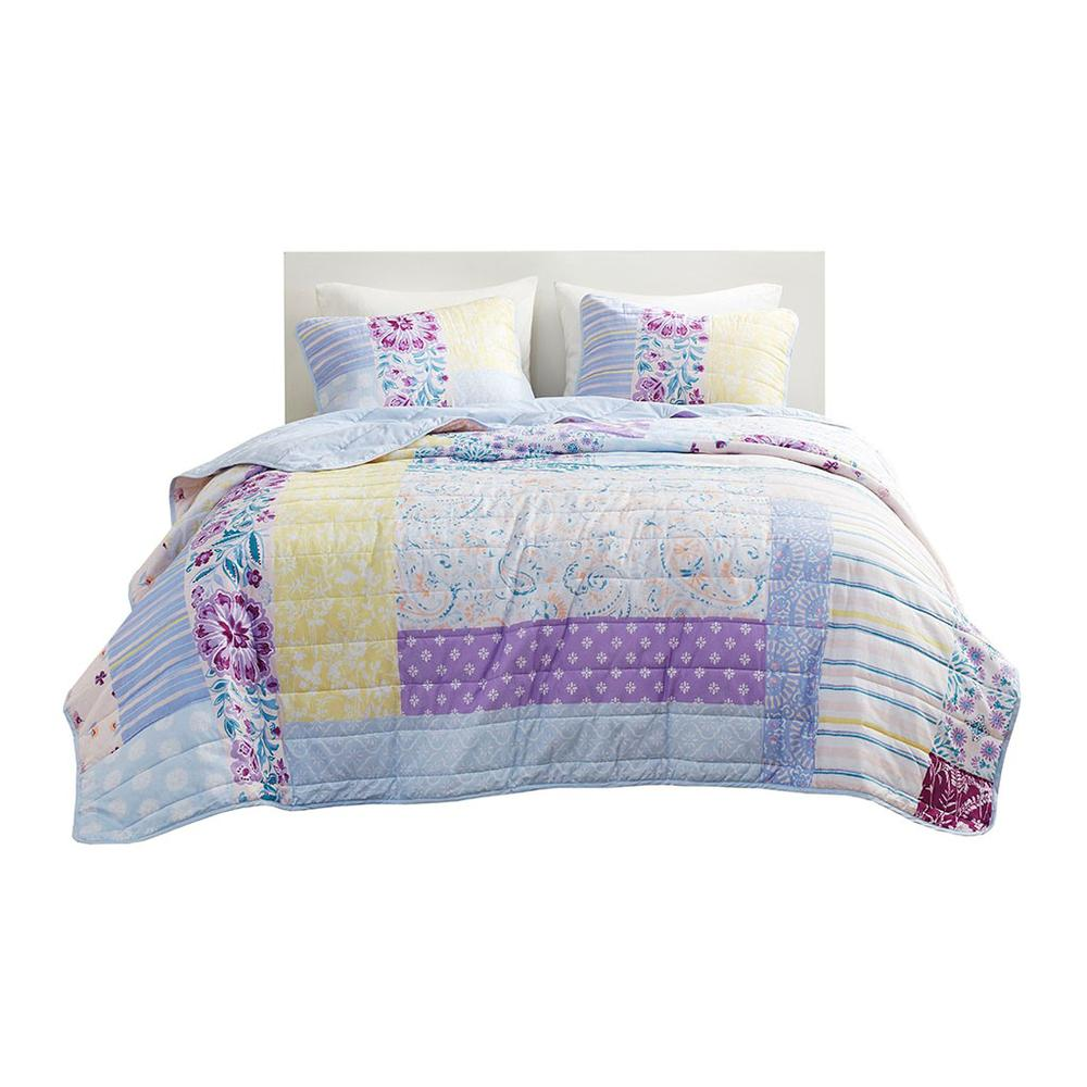 100% Cotton Printed Coverlet Set