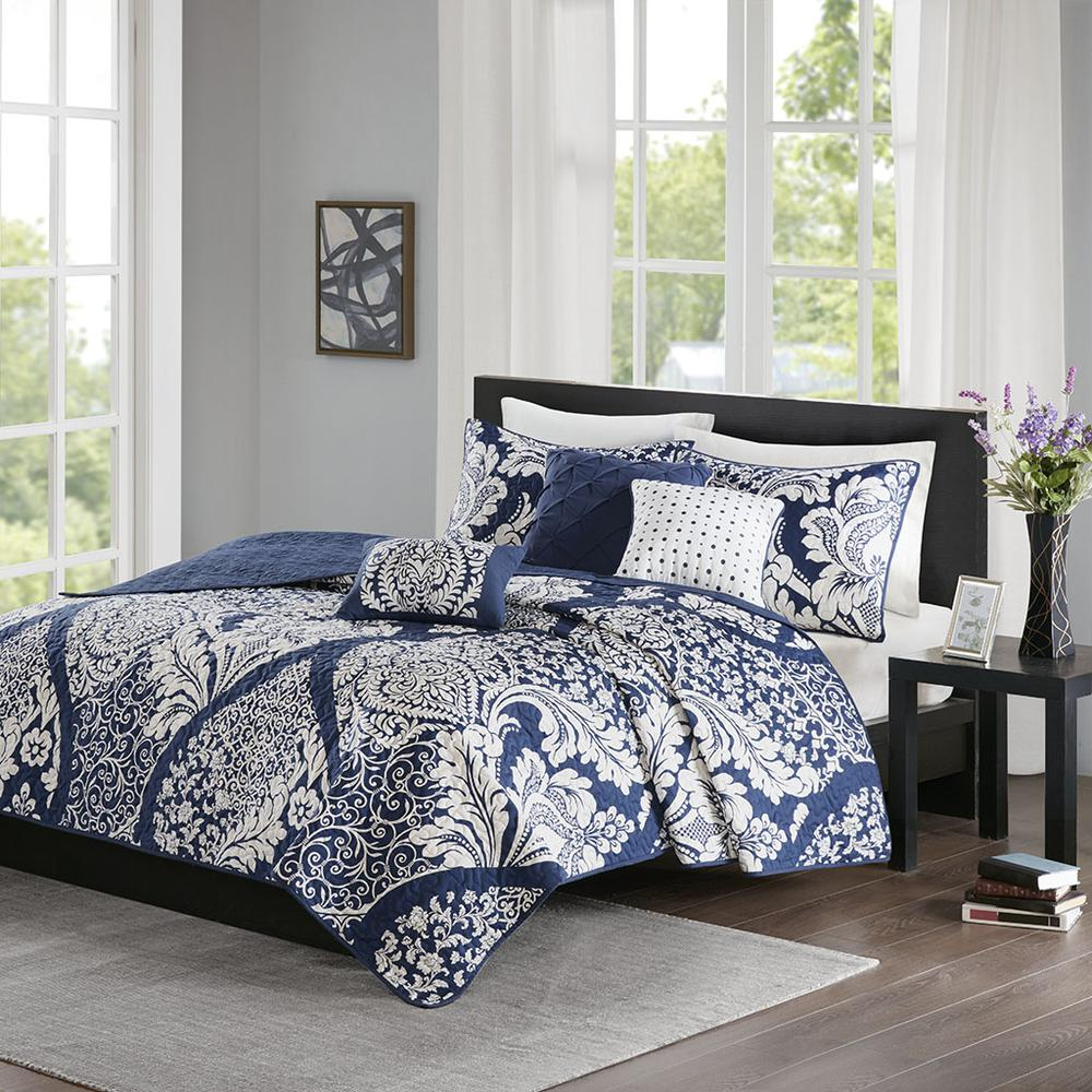 100% Cotton Printed 6pcs Coverlet Set,MP13-5578