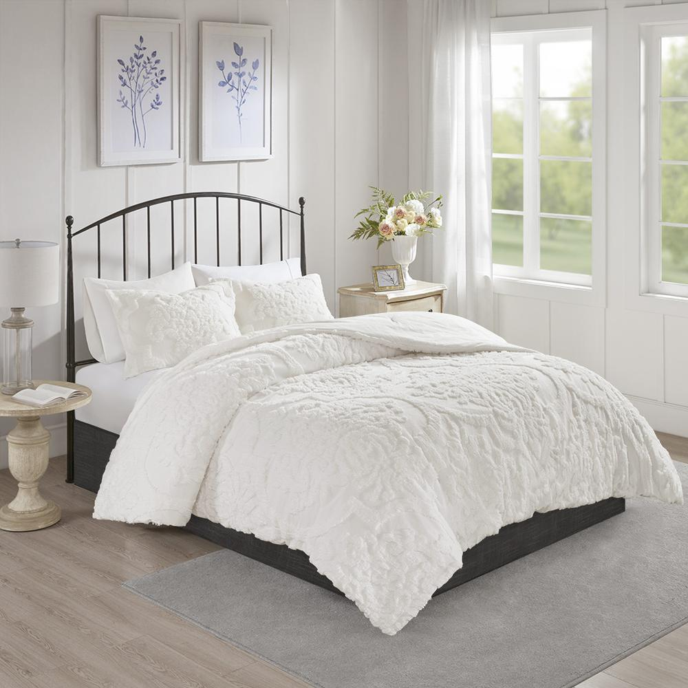 100% Cotton Chenille Tufted Comforter Set,MP10-3322