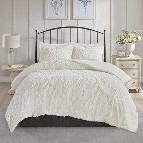 100% Cotton Chenille Tufted Comforter Set,MP10-3322